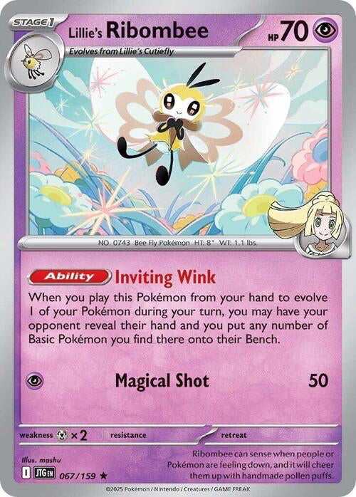 Journey Together Holo Lillie's Ribombee #67/159